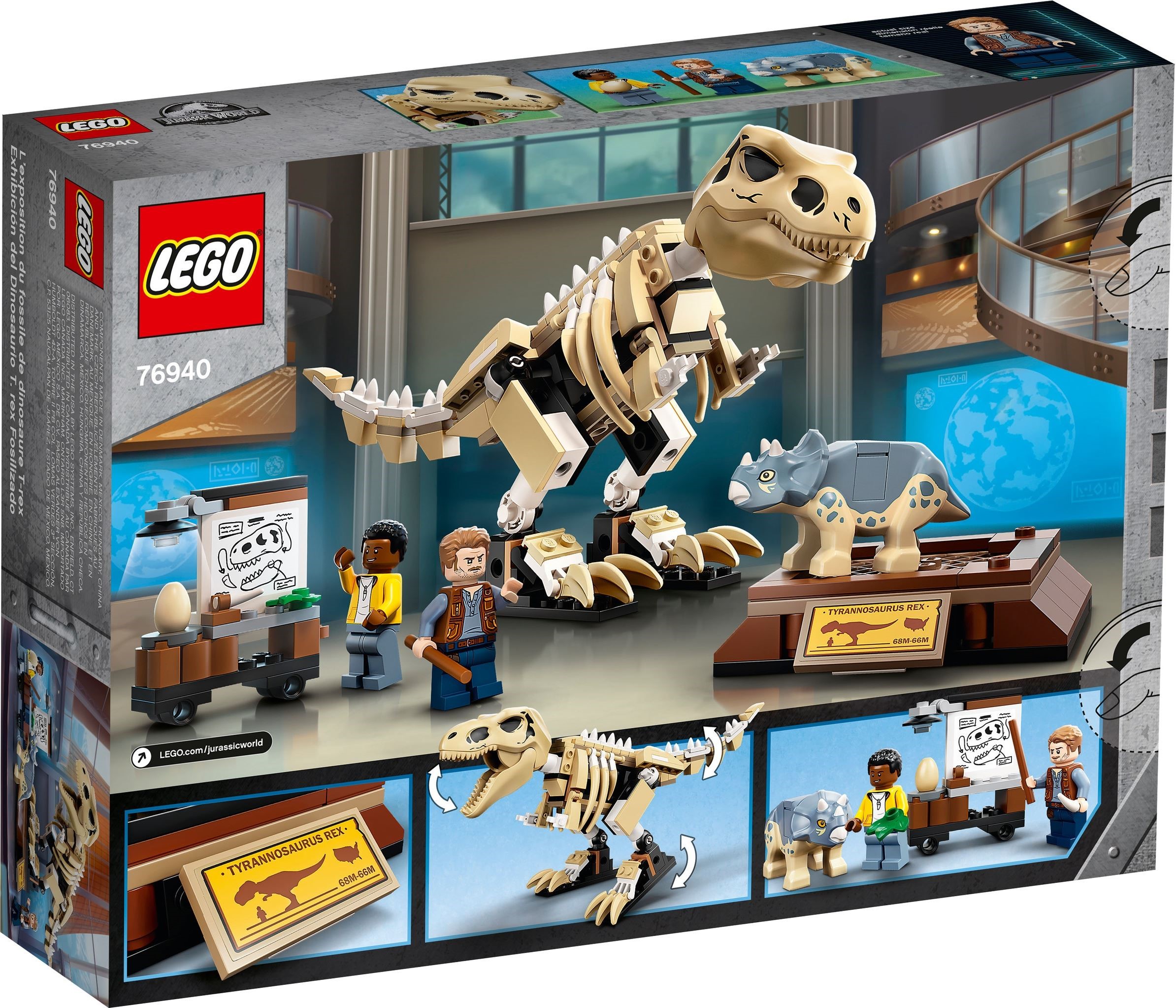 LEGO JURASSIC WORLD เลโก้ 76940 T. rex Dinosaur Fossil Exhibition