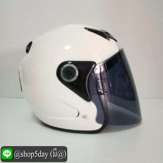 AVEX หมวกกันน็อคเต็มใบ รุ่น SCORPION สีขาวเงา แว่นดำ