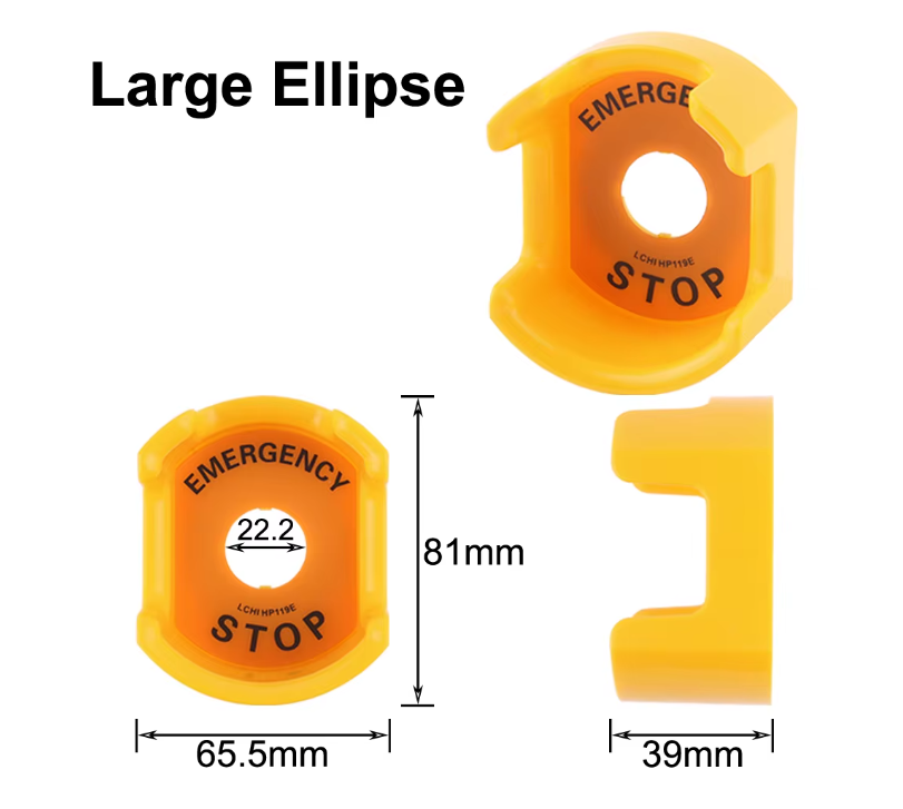 ฝาครอบป้องกันปุ่มหยุดฉุกเฉิน F22-12-22mm. Emergency Stop Protection Cover Switch