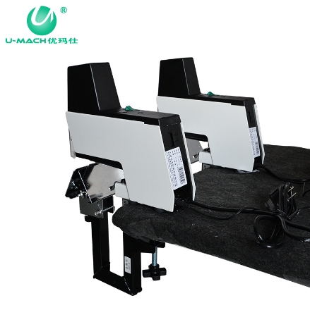เครื่องเย็บกระดาษกลางเล่มไฟฟ้า แบบสองหัวเจาะยี่ห้อ U-MACH รุ่น U-406ST