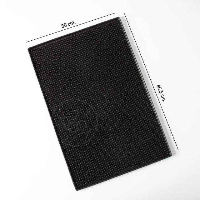 แผ่นยางกันลื่น BAR MAT แผ่นยางบาร์ สีดำ ขนาด 12x18 นิ้ว (30x45 cm) บรรจุ (1 ชิ้น) จำหน่ายโดย ทีอีเอ
