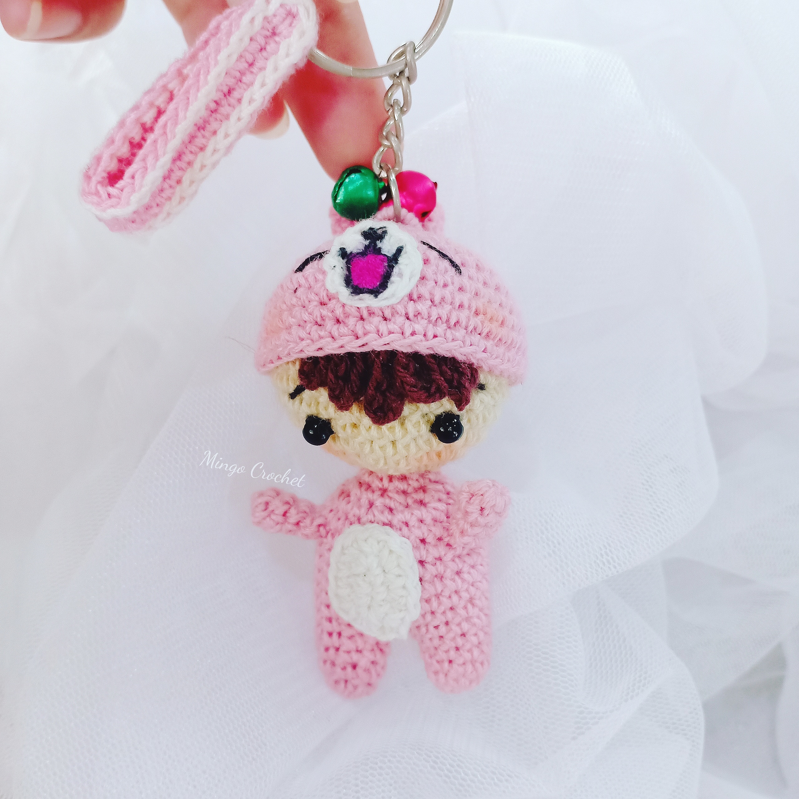 พวงกุญแจถัก เบบี้ใส่ชุด Usagi