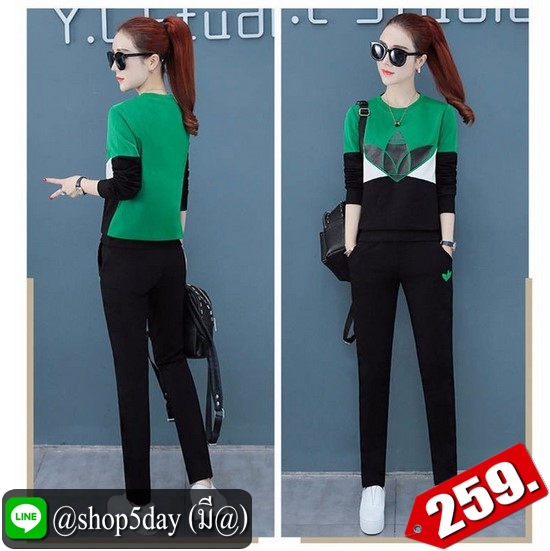 🔥 ชุดเซต 2 ชิ้น สุดเท่สไตล์กีฬา