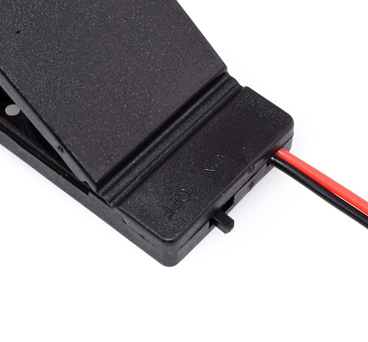 รางถ่านกระดุม 2ก้อน 6V มีสวิตช์เปิด/ปิด Button battery holder CR2032 LIR2032 two section 2 section 6V with line with cover with switch battery box