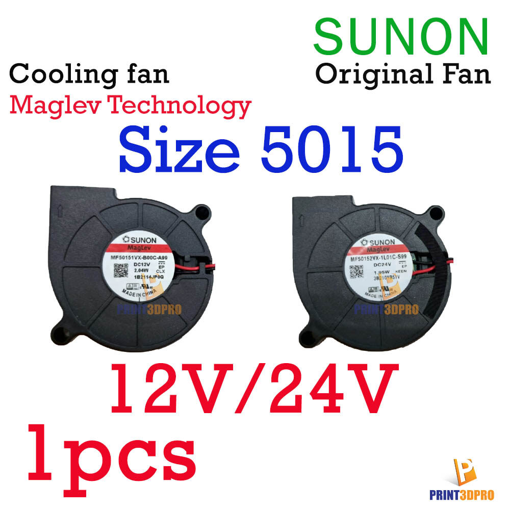 Sunon Maglev 5015 Blower Fan With Magnetic Suspension Bearing High Speed , High Quaility Wire 30cm Size 50*50*15mm