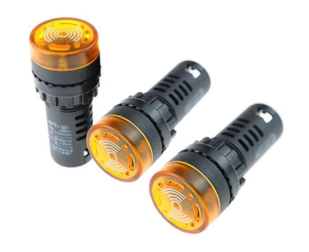 AD16-22SM 220V 22mm. flash Light Yellow color with sound buzzer alarm
