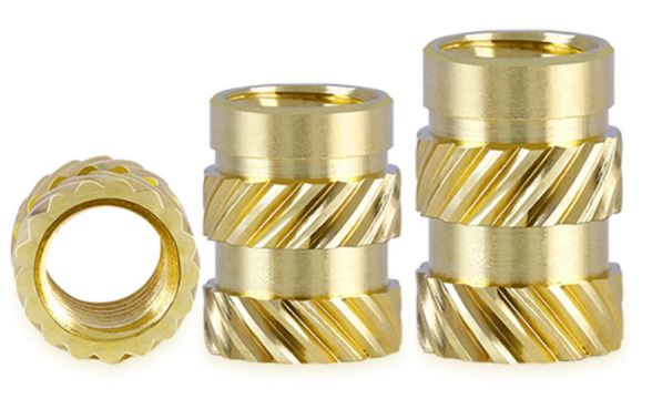 น็อตฝัง M4*8*6 mm. Brass Hot Melt Inset Nuts หัวน็อตแบบฝัง