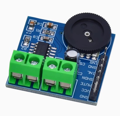 โมดูลขยายเสียง PAM8403 dual channel amplifier module mini digital amplifier board with volume control 2*3W Class D digital amplifier board efficient 5V power supply