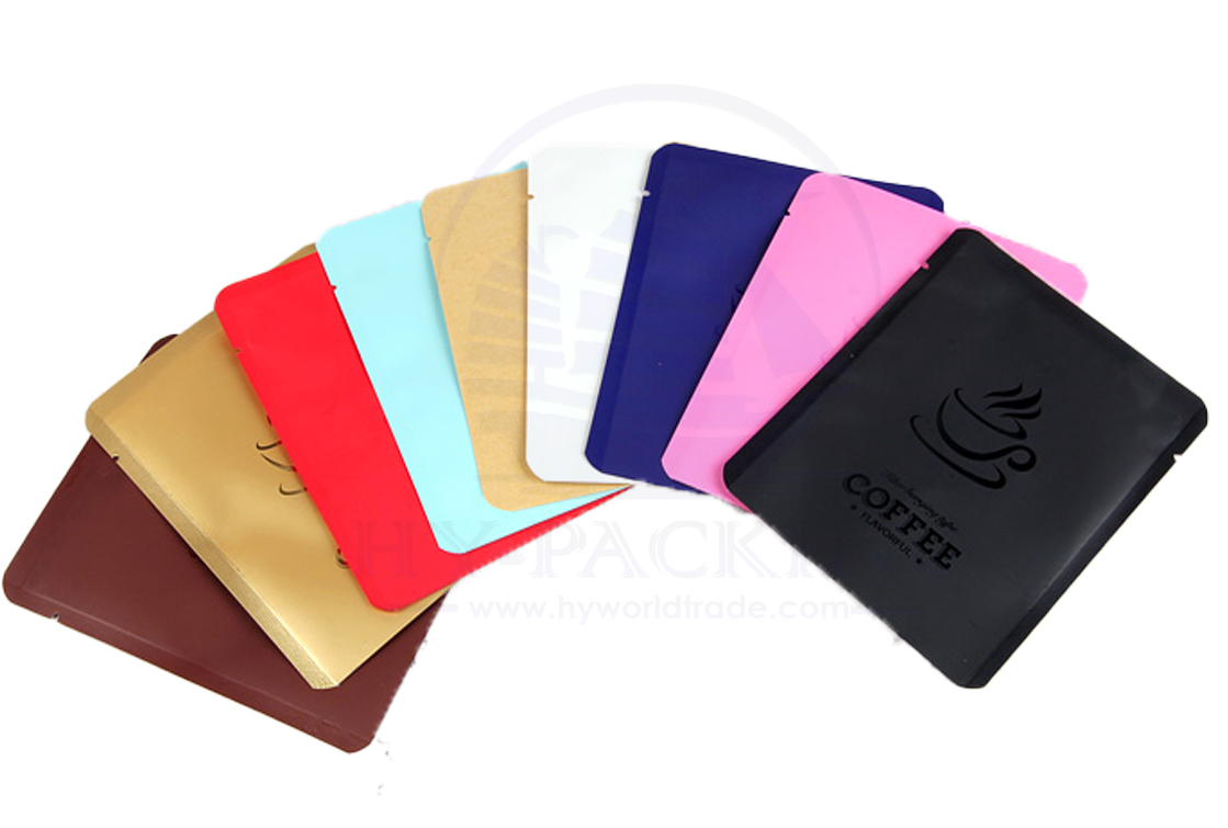 ถุงฟอยด์เมทัลไลท์พิมพ์ลาย ซีล 3 ด้าน ก้นแบน