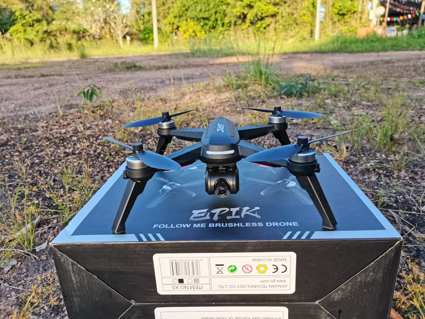 DRONE JJRC EPIK X5-PRO กล้อง 2K 2.4 GH 5G WIFI FPV ชุดพร้อมเล่น บินกลับอัตโนมัต ระบบล๊อคความสูง บินตามตัว ขึ้นและลงออโต บินง่ายด้วยระบบ GPS