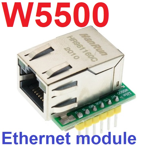 W5500 module TCP/IP Ethernet module compatible with WIZ820IO network interface