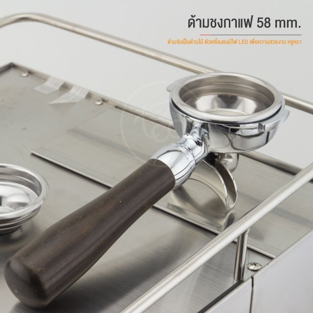 เครื่องชงกาแฟเอสเปรสโซ่ Coffee พร้อมด้ามชงกาแฟ 58 mm กำลังไฟ (2500w / เครื่อง) จำหน่ายโดย ทีอีเอ