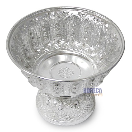 Lao pattern tray, silver, 18 cm, seal