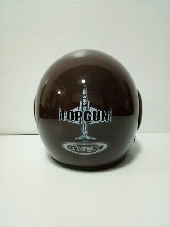 🔥หมวกกันน็อคTOPGUN สีน้ำตาลเงา