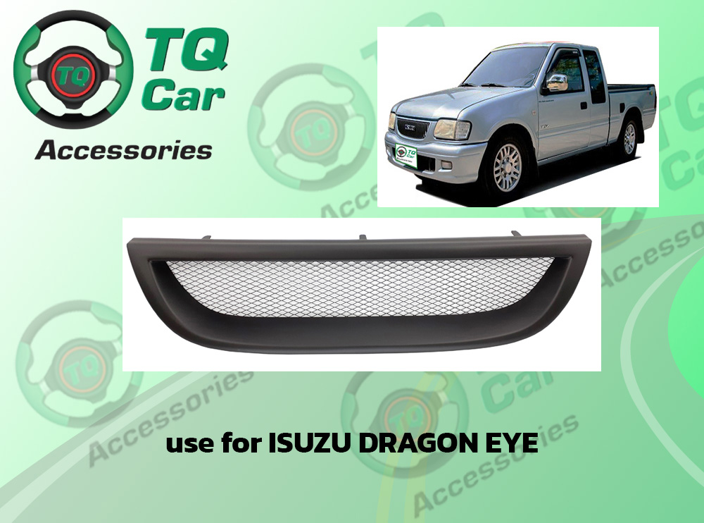 กระจังหน้า ISUZU DRAGON ปี2000-2002 สีดำด้าน