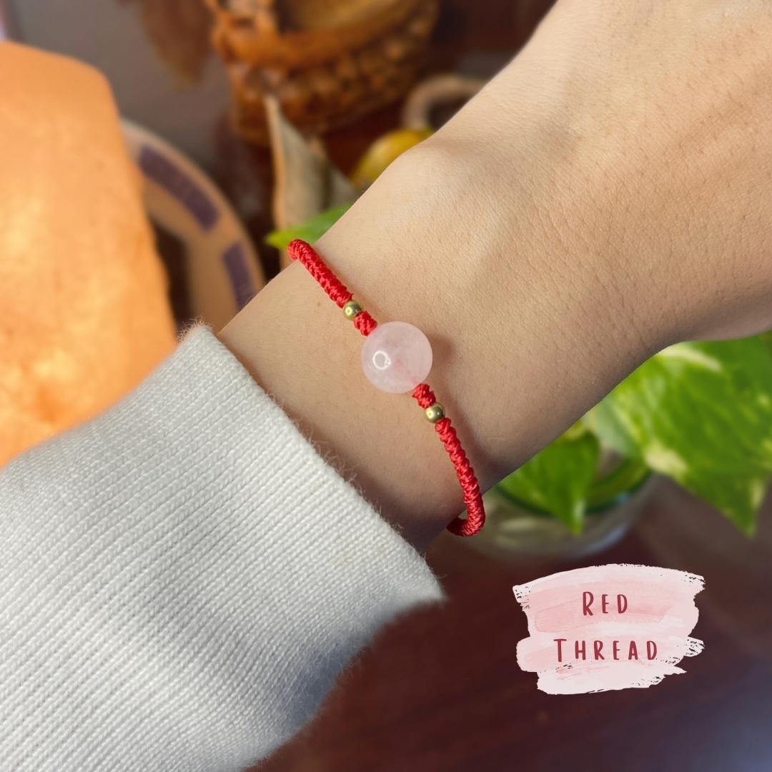 ❤️Red Thread กำไลด้ายแดงโรสควอตซ์ ❤️