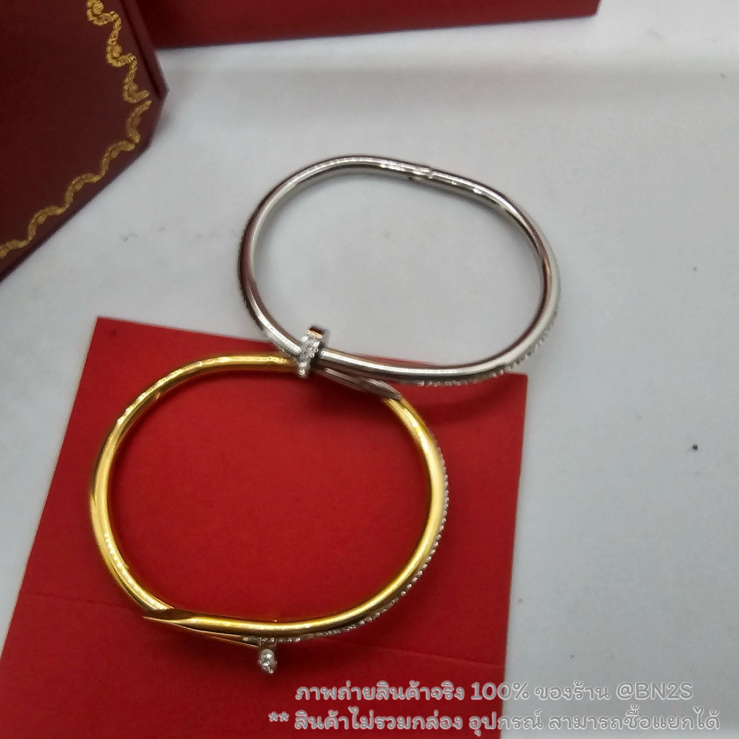 สีเงิน | กำไลตะปูฝังเพชร CARTIER JUSTE UN CLOU กำไลตะปูรุ่นฮิต มาแล้ว งานสวย ราคาเบาๆ มีสองสี เงิน ทอง เลือกได้ตามใจ