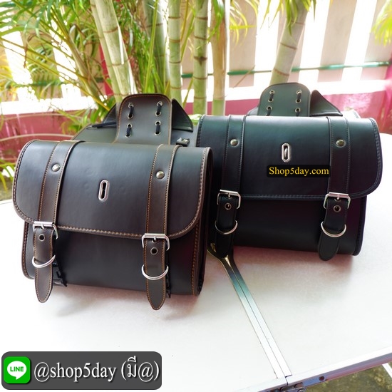 🔥 กระเป๋ารถมอเตอร์ไซค์ วินเทจ-คลาสสิค ✌️ มีสีดำ และ น้ำตาลไหม้
