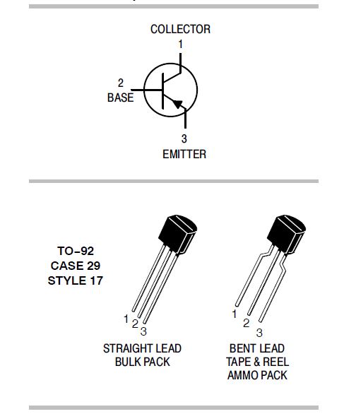 ทรานซิสเตอร์ BC327-40 PNP 45V 0.8A for AF-Driver Stages and Low Power Output Stages Complement to BC337