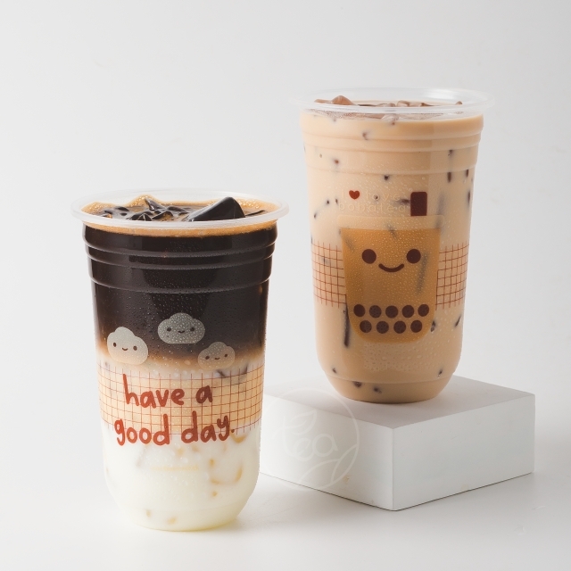 [ยกลัง 20 แถว] แก้วแคปซูล แก้วสรีน พิมพ์ลาย แก้วพลาสติก แก้วPP แก้วปาก95 ชาไข่มุก แก้ว22ออนซ์ (20แถว/ลัง) แก้วพลาสติกสกรีนลาย