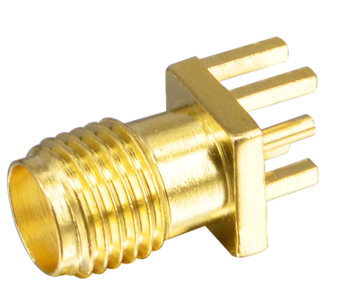 SMA-KE straight socket SMA welding PCB board patch female seat external screw inner hole antenna seat