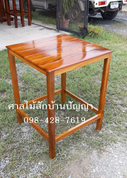 A2 โต๊ะวางของไหว้ ไม้สัก