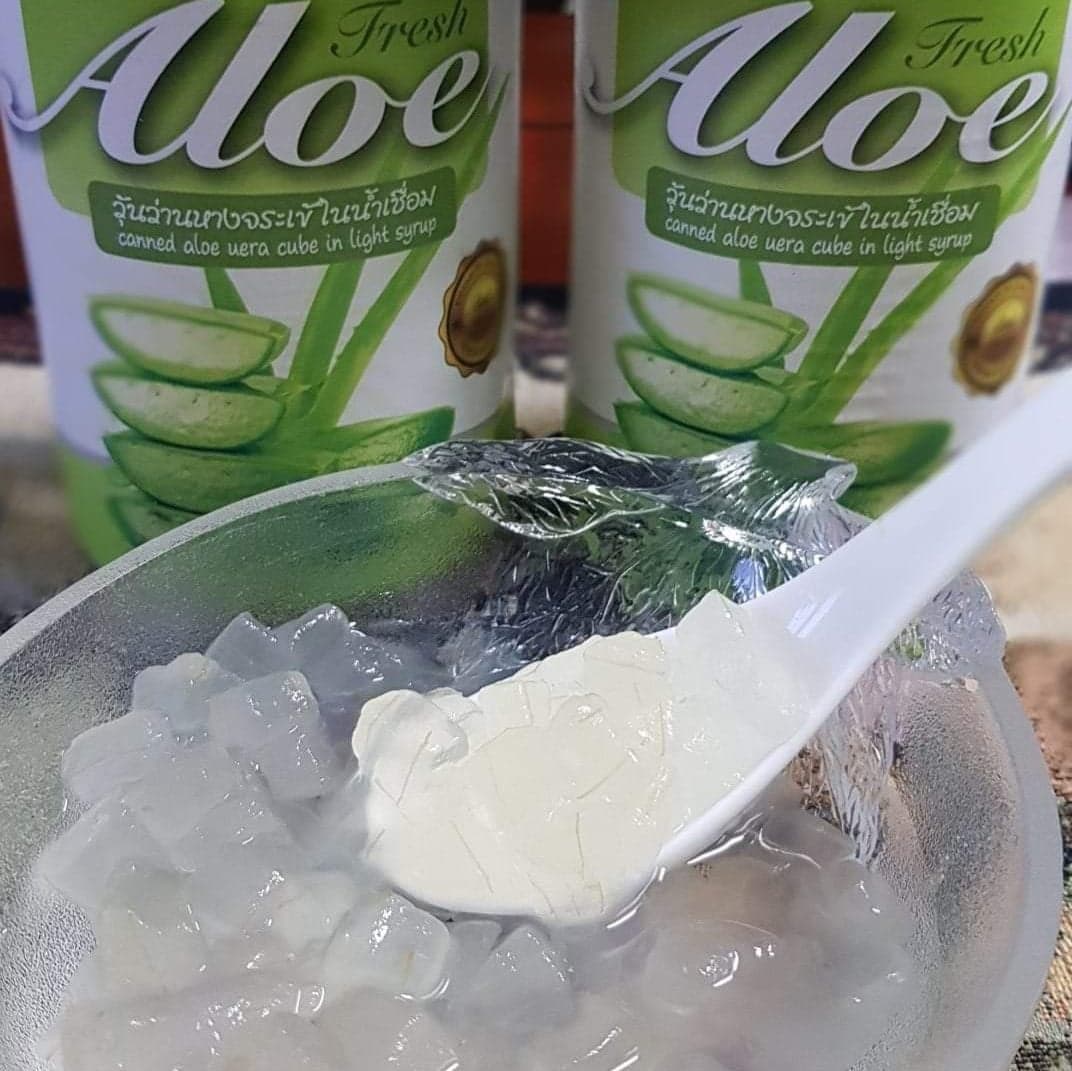 Aloe Fresh ว่านหางจระเข้ในน้ำเชื่อม เนื้อว่านหางจระเข้แท้ 100 % : Healthy Hut