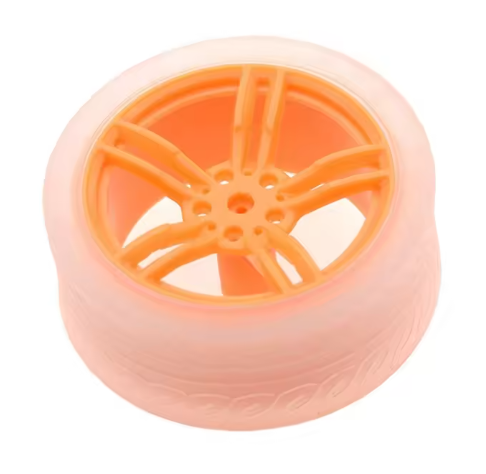 ล้อรถ ขนาด 65มม. ใช้กับ TT Motor 130 Motor Car Wheels robot car wheels Smart Car Robot Gear Motor for Arduino