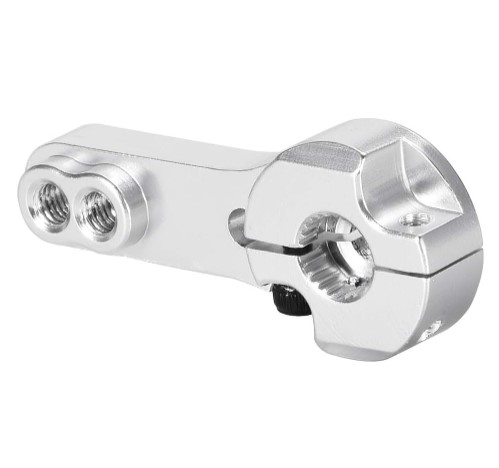 แขนยึดเซอร์โวมอเตอร์ สีเงิน 25T Metal ALUMINIUM silver color Servo Horn Rocker Arm RC Servo motor
