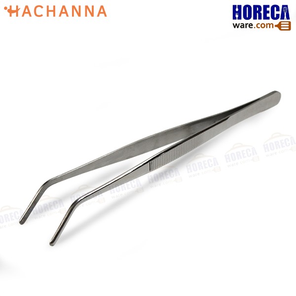 Food decoration tweezers, curved tip, 25 cm, Hana