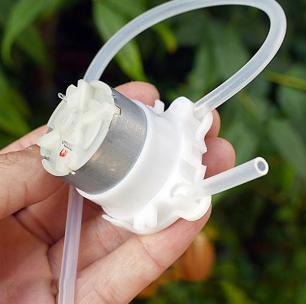 ปั๊มรีดสายยาง DC 5V Small Mini Peristaltic Pump Liquid Water Self-priming Suction Pump