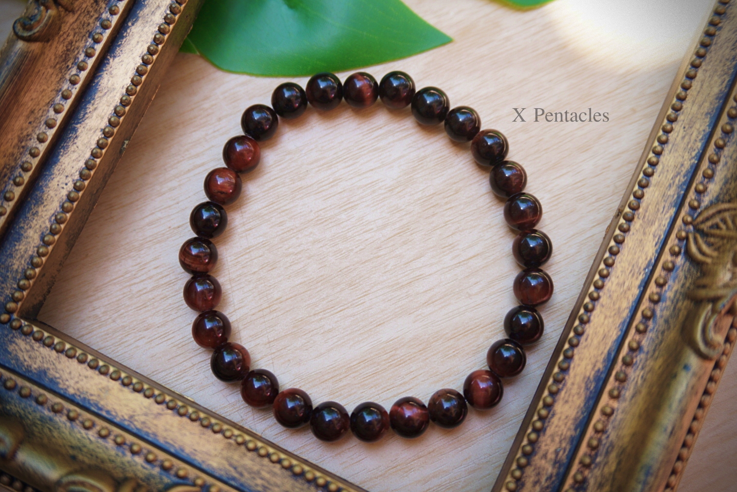 กำไลหิน-เรดไทเกอร์อายแดง (Red Tiger,s eye)