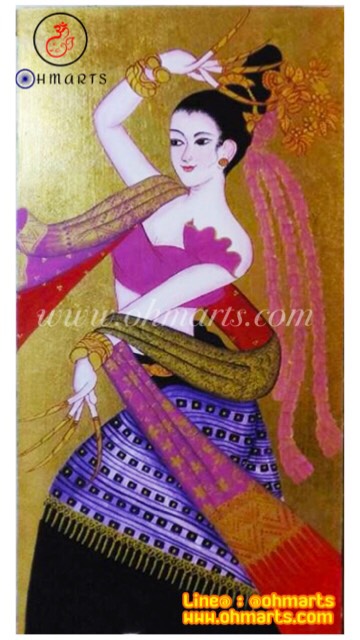 ภาพวาดเอกลักษณ์ไทย B0004