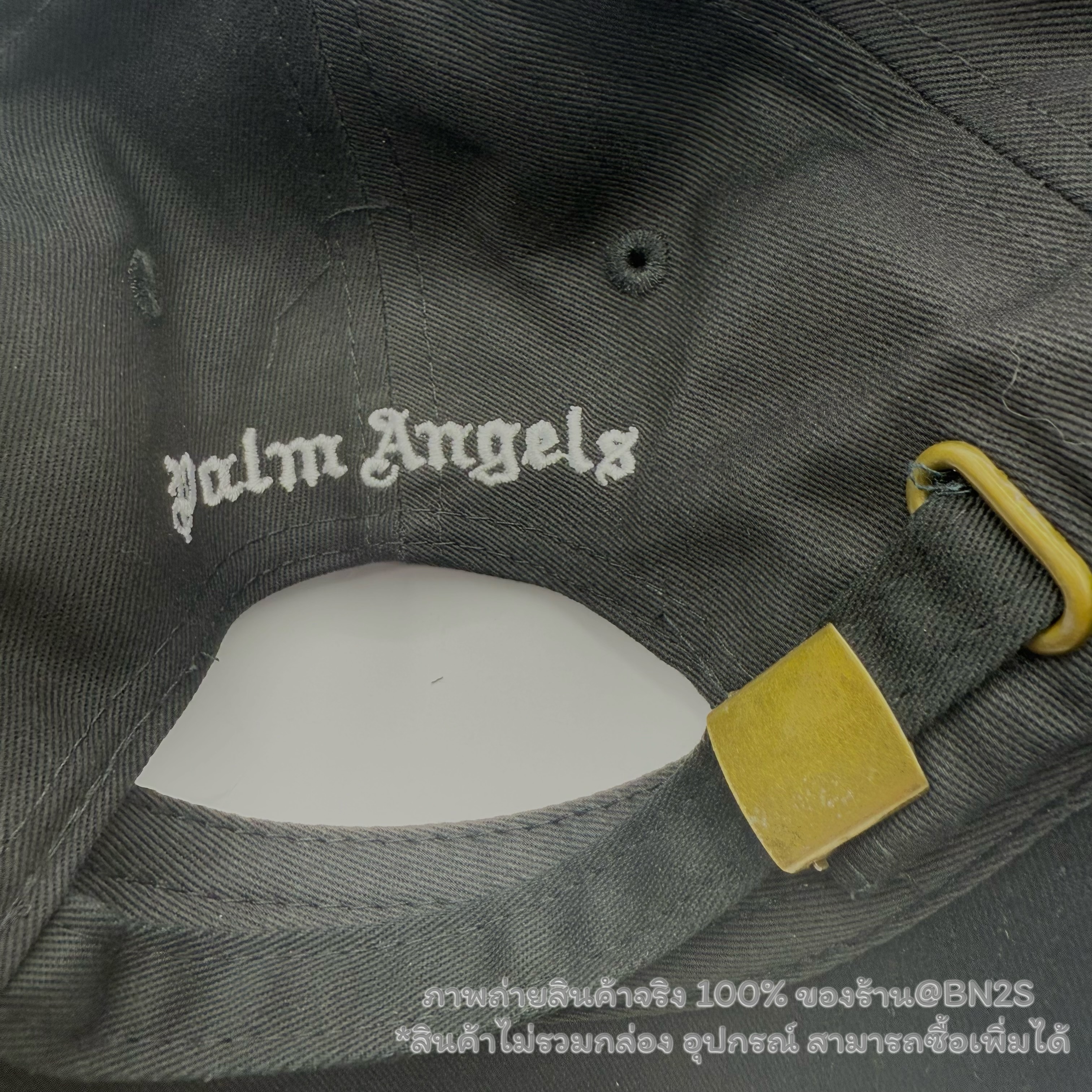 Palm Angles MONOGRAM CAP หมวกแก็ปผู้ชาย ปักลายโลโก้ ปาล์ม แองเจิ้ล สีดำ งานสวย พร้อมส่งในไทย ไม่มีกล่อง อุปกรณ์
