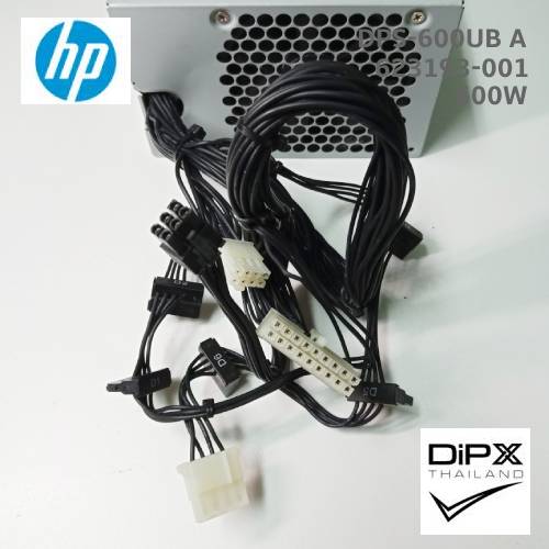 Power supply HP 600W (DPS-600UB A, 623193-001) 18pin, 8pin, 6pin, 6sata, molex (Workstation Z420) (New)
