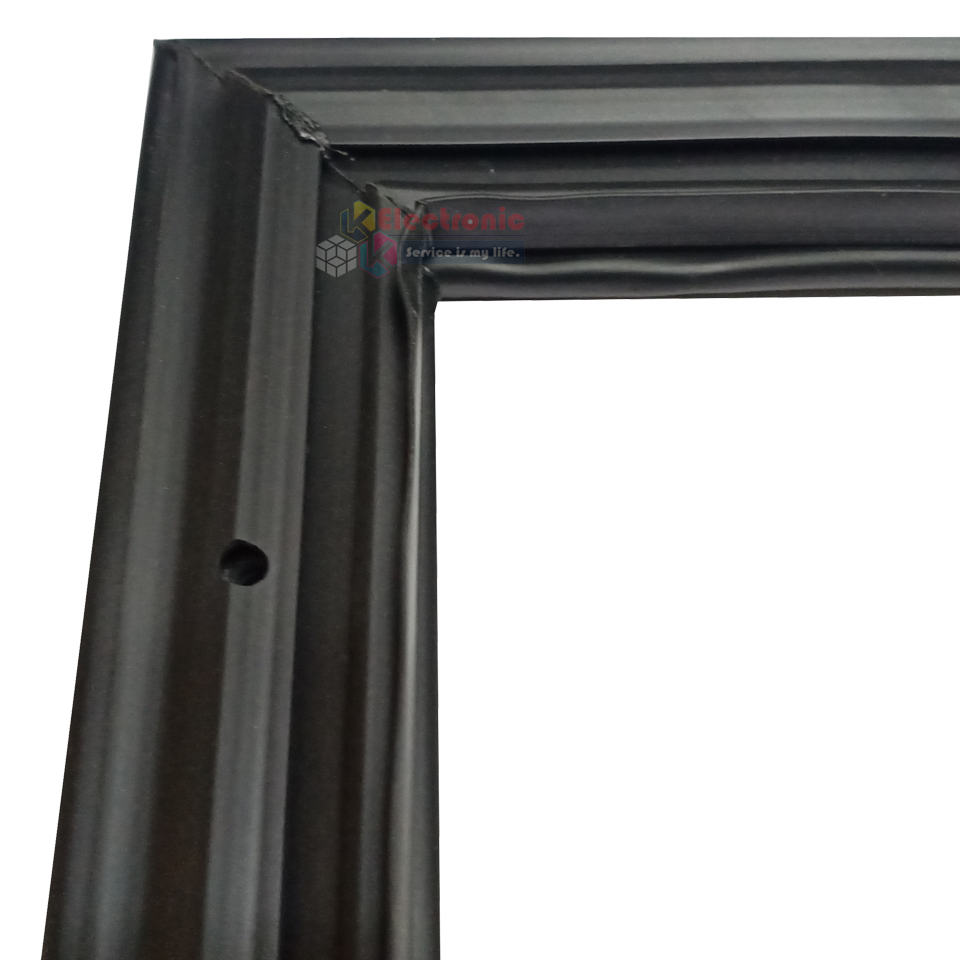 ขอบยางประตูตู้แช่ Sanden Intercool-(ซันเดนท์ อินเตอร์คูล)สำหรับรุ่น SVC-1500SBD-อะไหล่แท้ ใส่ง่าย ขนาด 54*141 เซนติเมตร ยางแบบศรกดตามร่องกลาง ราคาต่อขอบยางประตู 1 บาน