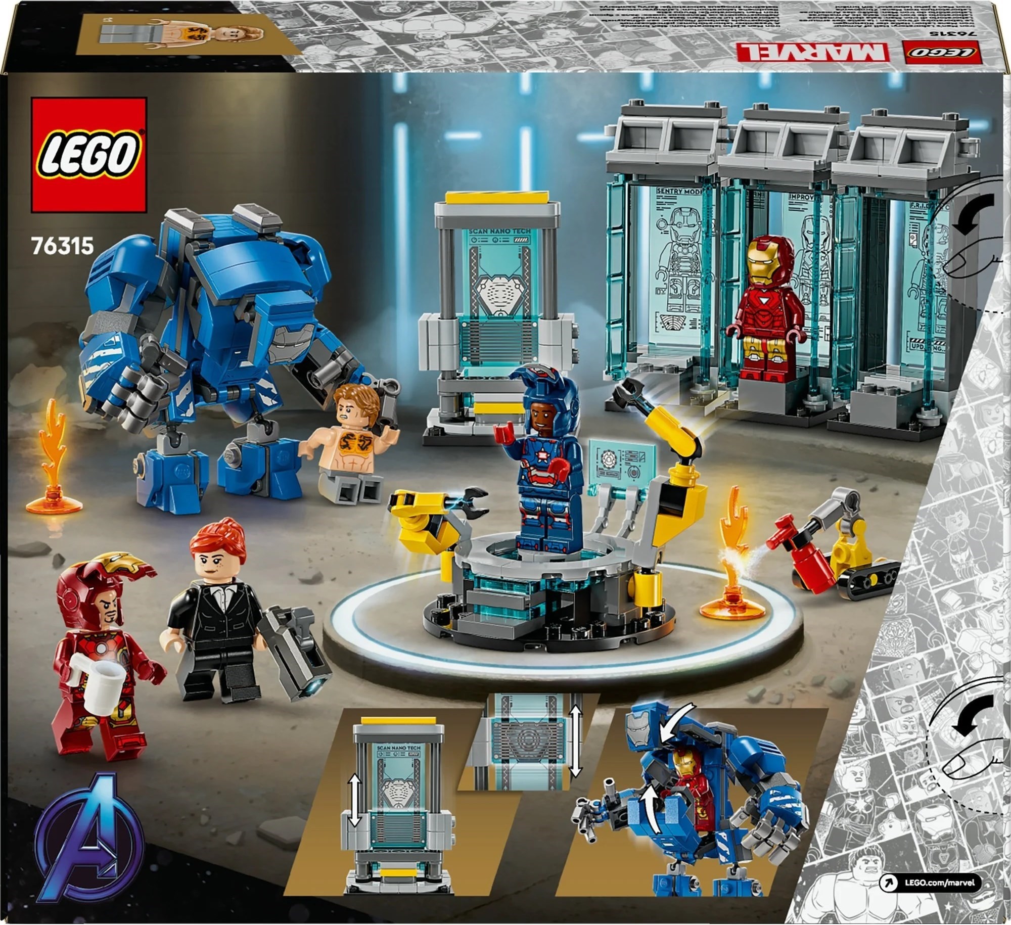 LEGO Super Heroes เลโก้ 76315 Iron Man's Laboratory: Hall of Armor