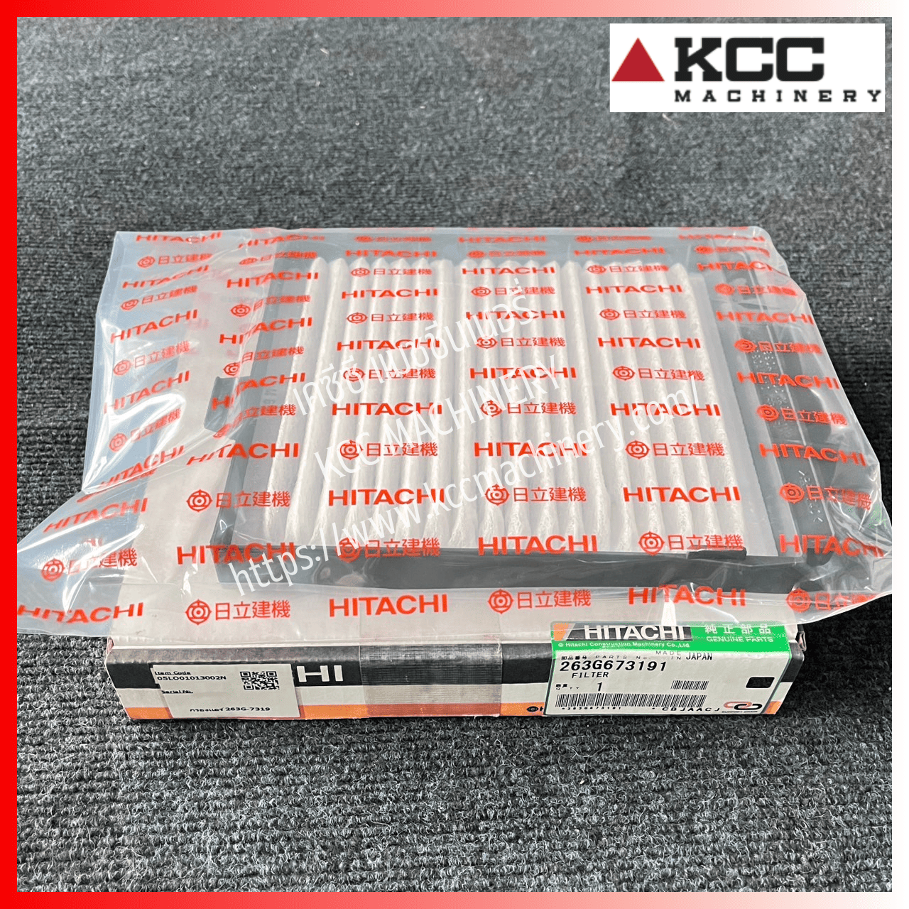 กรองแอร์ Filter 263G6-73191 สำหรับรถตัก HITACHI_ZW220