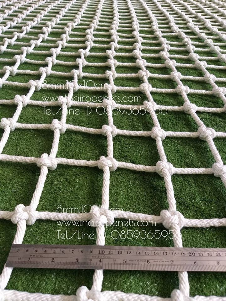 ตาข่ายคาเฟ่เด็ก ขนาด8mm.ตา10x10cm.