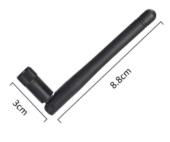2.4G WIFI module uses IPEX to SMA female external antenna adapter, with SMA male antenna เสาอากาศ