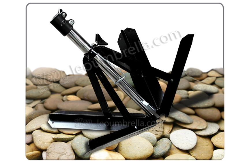 Leo ขาตั้งร่ ฐานตั้งป้าย ฐานตั้งธง มทรงคล้ายตีนเป็ด(พับเก็บได้) NO.STL50x48Z