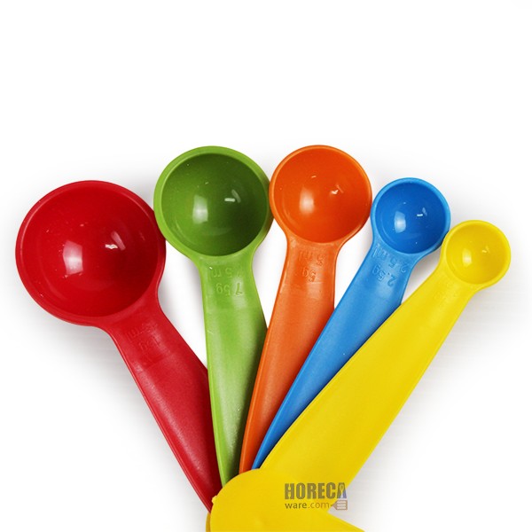 ชุดช้อนตวงพลาสติก 5 ชิ้น ตราเอ็มเวล