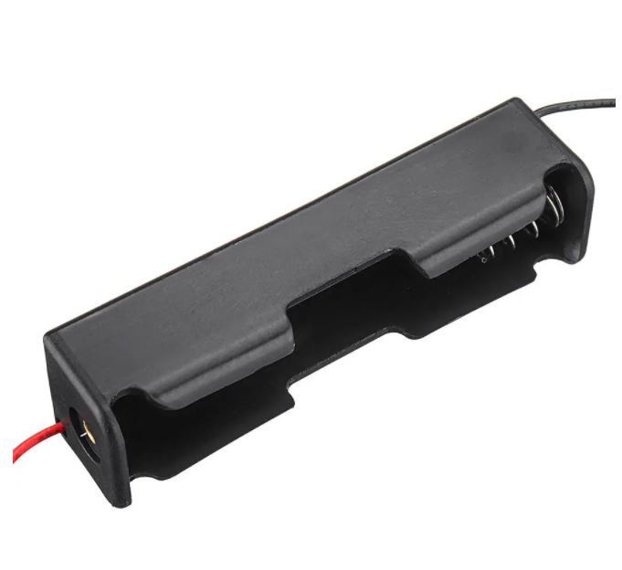 รางถ่านขนาด 18650 แบบ 1 ก้อน 3.7V พร้อมสายไฟ 1 Slots Battery Box Rechargeable Battery Holder