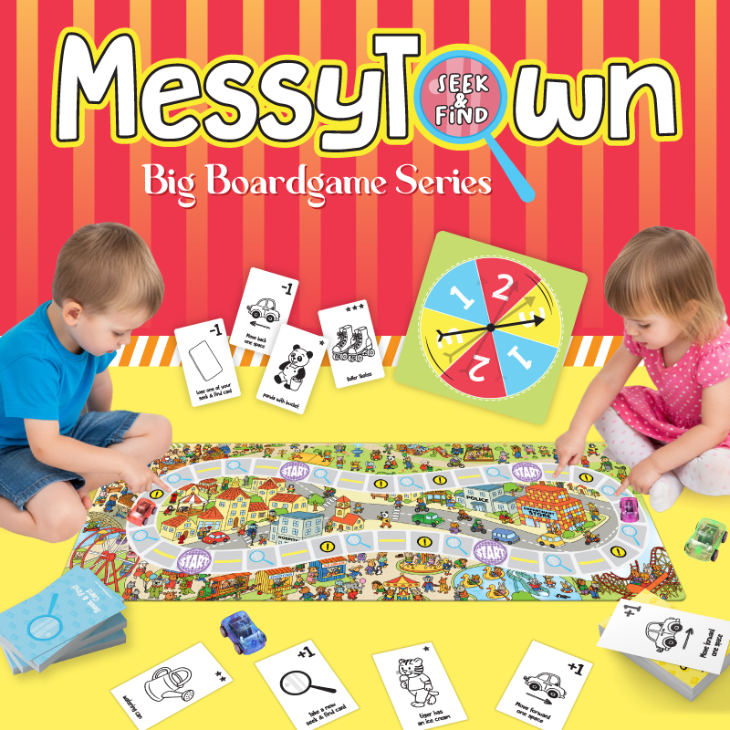 บอร์ดเกมภาพซ่อนหา (MessyTown Seek&Find)