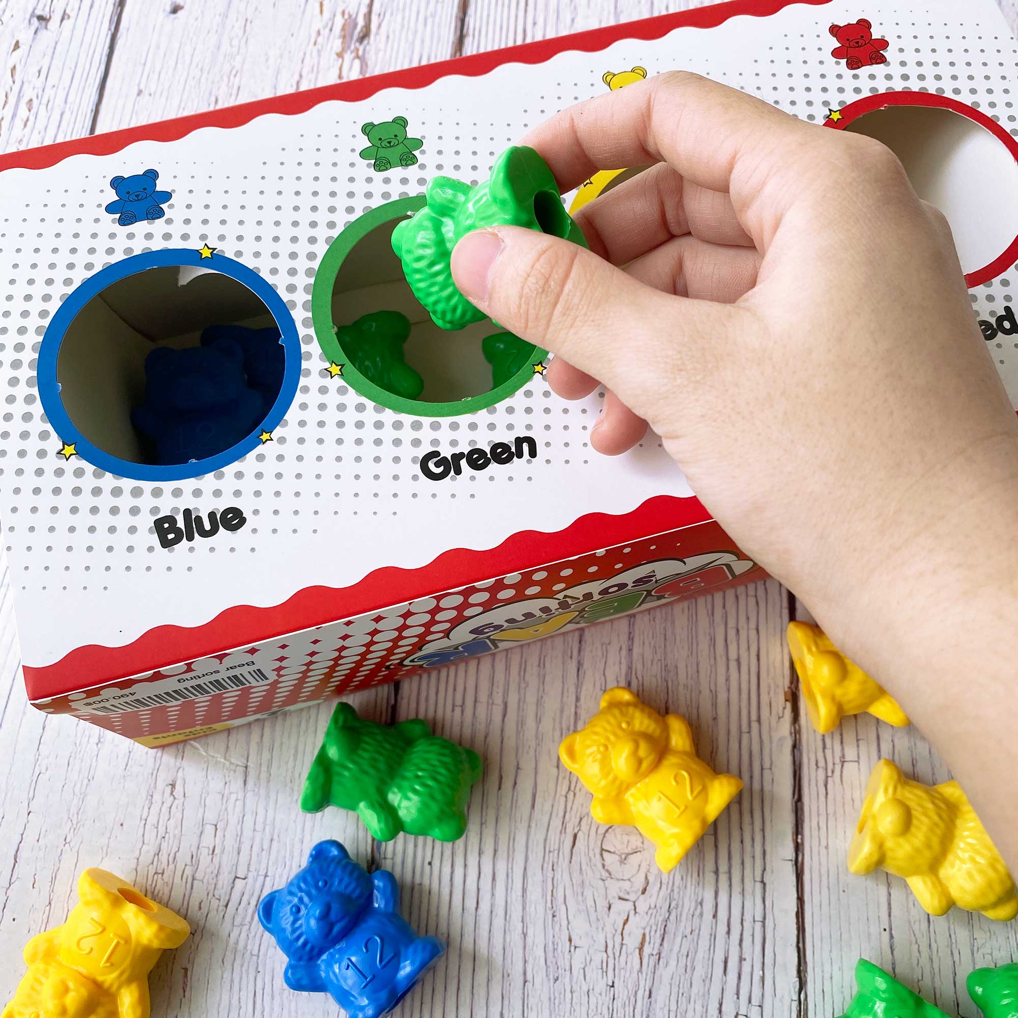 เกมแยกสีน้องหมี (Bear Sorting)