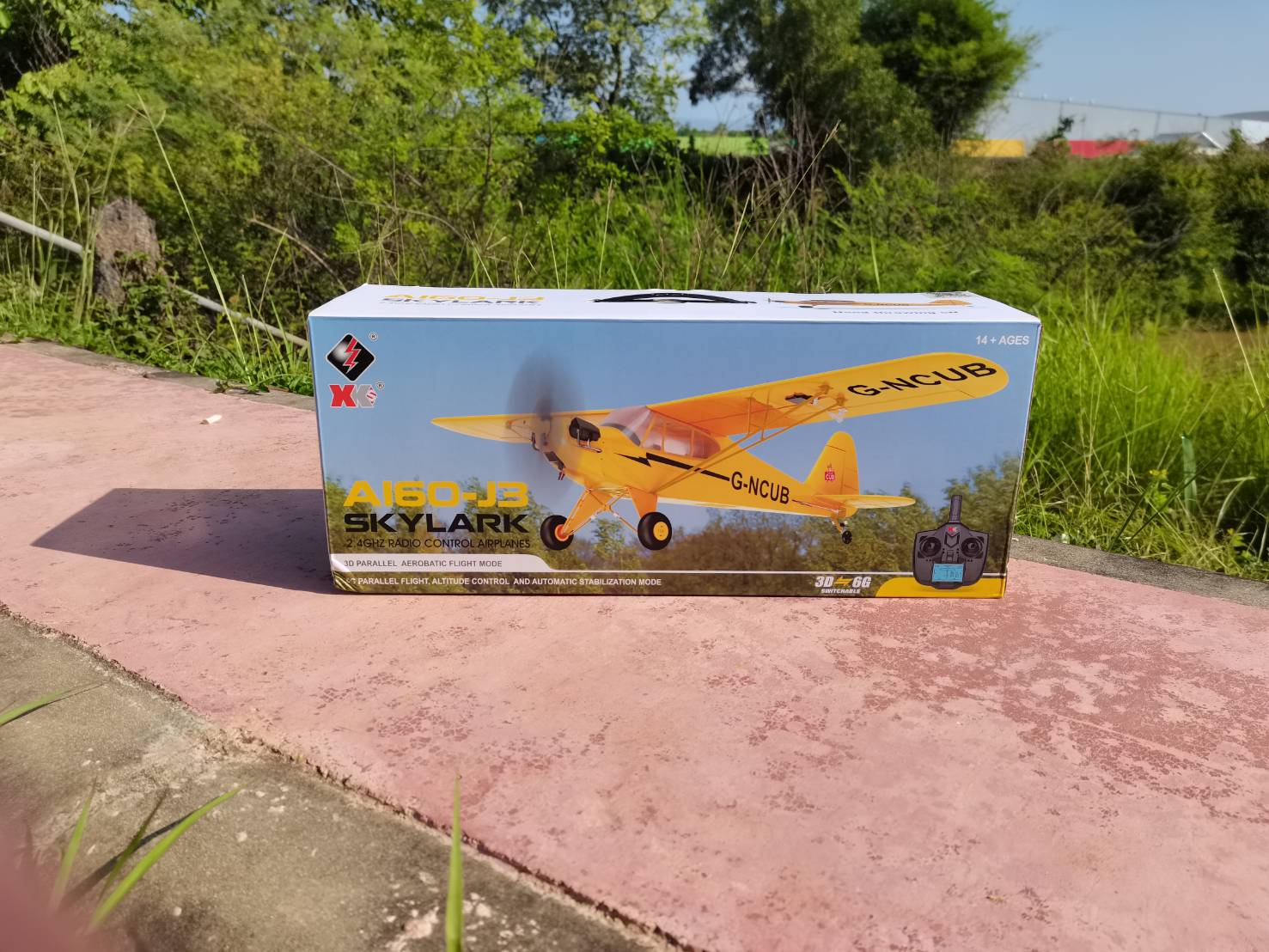 เครื่องบินบังคับ Wltoys XK A160-J3 SKYLARK 3D/6G เครื่องบิน G-NCUB EPP 650mm Wingspan RC เครื่องบินชุดพร้อมเล่น RTF