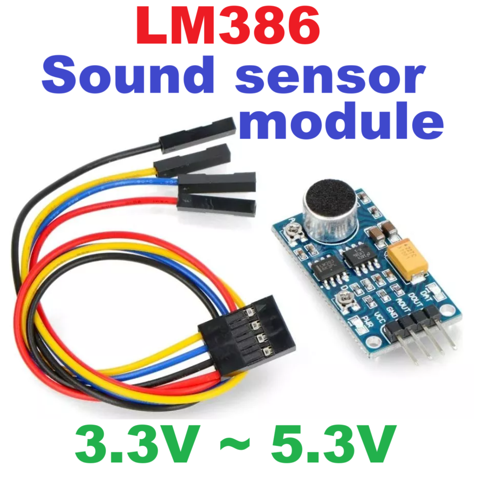 Sound sensor module sound control module sound detection module LM386 compatible with Arduino