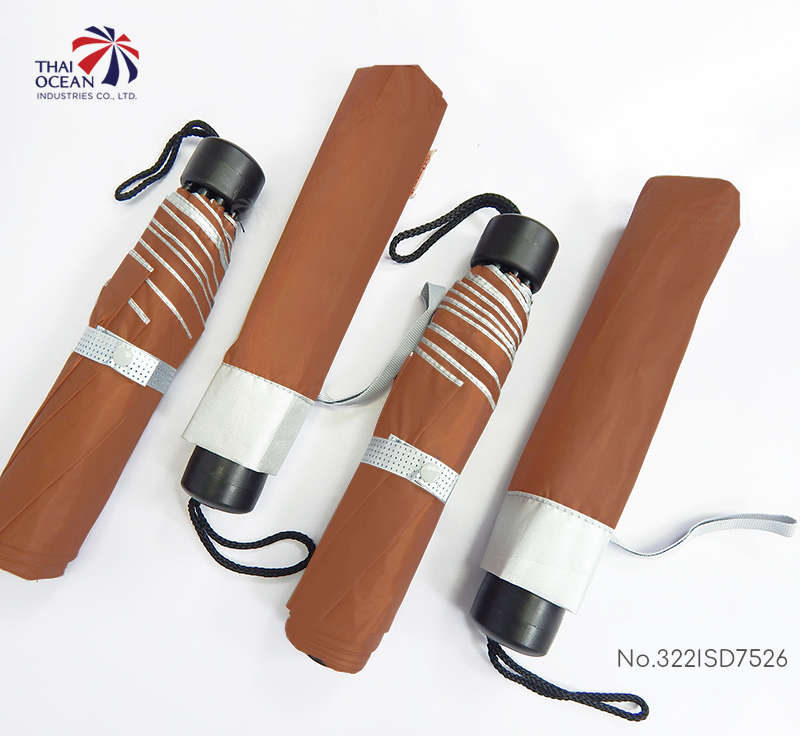 Leo ร่มพระสงฆ์ แบบพับ3ตอน ขนาด22นิ้ว เหมาะกับการพกพา ใส่ถังสังฆทาน