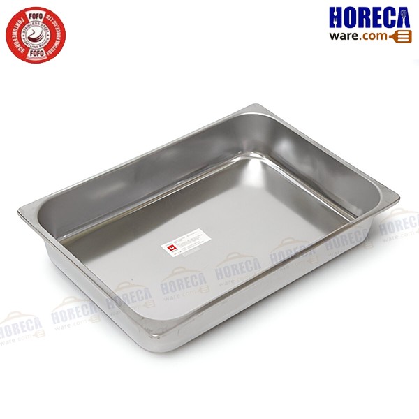 Deep food tray with folded edges 45x31x8 cm. Fofo