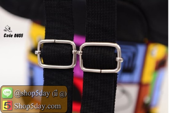 กระเป๋าสะพายผ้าใบ Mickey (ธงอเมริกัน)